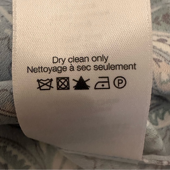 Veronica Beard Dali Silk Light Blue Floral Halter Top Blouse. Size 8. Like New. - Picture 7 of 8